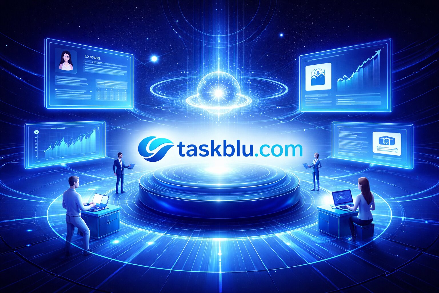 Automação de processos com IA Task Blu